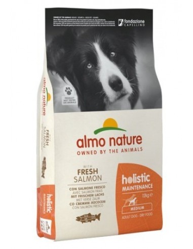 Almo Nature Dog - Holistic Maintenance - M - Adult - con Salmone Fresco - 12 Kg